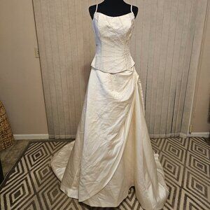 Ashley Jordan Ivory Beaded Wedding Dress 12
